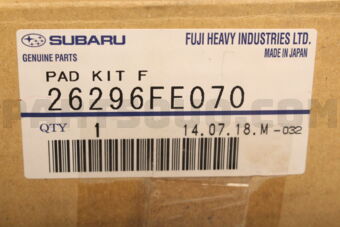 26296FE070 Subaru PAD KIT F