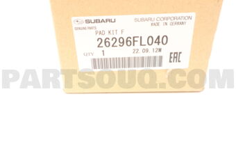 26296FL040 PAD KIT F
