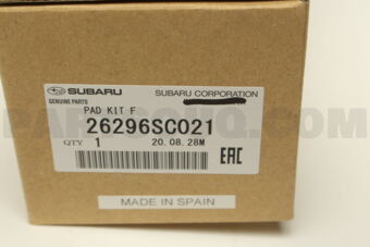 26296SC021 PAD KIT-F