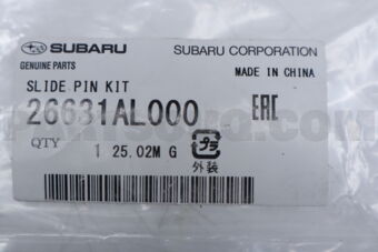26631AL000 Subaru SLIDE PIN KIT