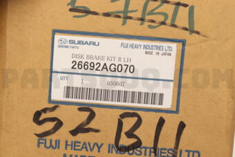 26692AG070 DISK BRAKE KIT R LH