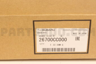 26700CC000 BRAKE DISC R     V