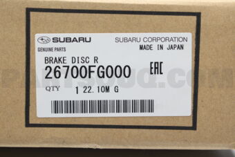 26700FG000 BRAKE DISC R