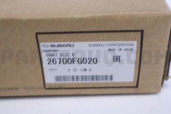 26700FG020 BRAKE DISC R