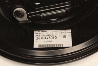 26704VA010 BACK PLATE COMPL LH