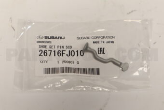 26716FJ010 SHOE SET PIN SCD