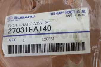 27031FA140 PROP SHAFT ASSY  MT