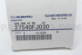 27540FJ030 SEN SUB AY RR    LH