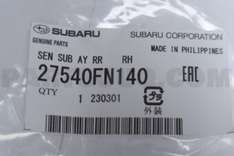 27540FN140 SEN SUB AY RR    RH
