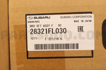 28321FL030 DRV SFT ASSY F   92