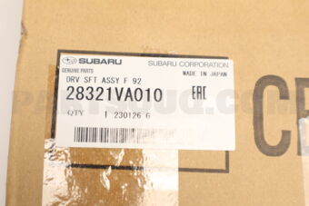 28321VA010 DRV SFT ASSY F 92