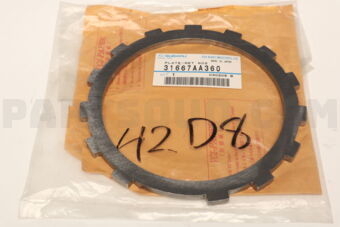 31667AA360 Subaru PLATE-RET,NO2