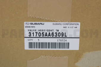 31705AA6309L VALVE ASSY-CONT  TM