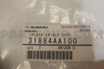 31884AA100 Subaru PLATE CP-VLV SEPR