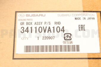 34110VA104 Subaru GR BOX ASSY P/S  RHD