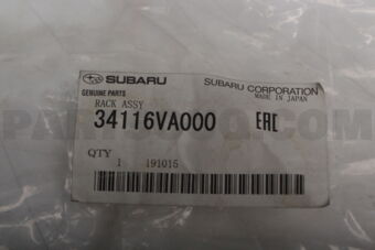 34116VA000 Subaru RACK ASSY