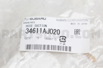 34611AJ020 HOSE SUCTION