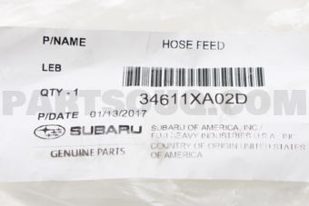 34611XA02D HOSE FEED