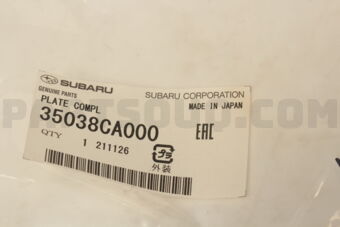 35038CA000 PLATE COMPL