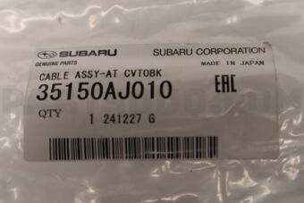 35150AJ010 Subaru CABLEASSYATCVTOBK