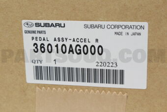 36010AG000 PEDAL ASSY-ACCEL R