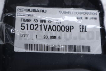 51021VA0009P Subaru FRAME SD UPR CP  RH