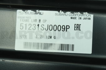 51231SJ0009P FRAME LWR B CP