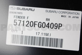 57120FG0409P FENDER F         RH