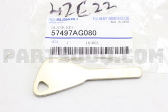 57497AG080 # OBD # BLANK KEY