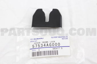 57534AG000 # SPD # COVER TRUNK LOCK