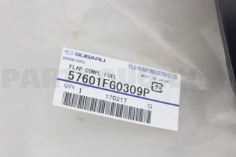 57601FG0309P FLAP COMPL FUEL