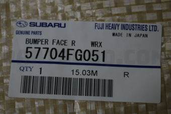 57704FG051 BUMPERFACERWRX