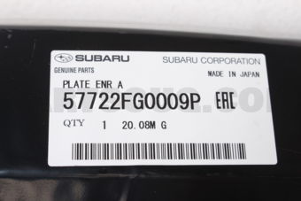57722FG0009P PLATE ENR A