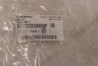 57722SC0009P PLATE ENR A