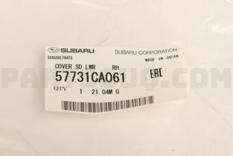 57731CA061 COVER SD LWR     RH