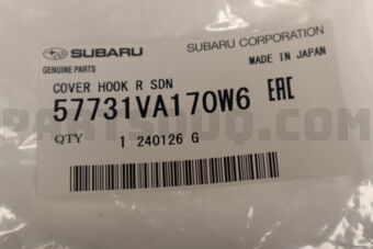 57731VA170W6 Subaru COVER HOOK R SDN