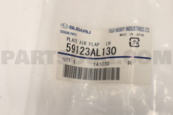 59123AL130 Subaru PLATE AIR FLAP LH