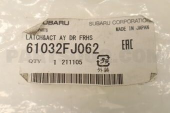 61032FJ062 LATCH&amp;ACT AY DR FRHS