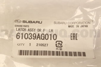 61039AG010 Subaru LATCH ASSY DR F  LH