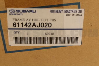 61142AJ020 Subaru FRAMEAYHDLOUTFRS