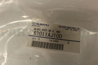 62011AJ100 GLASS ASSY DR R  WRH