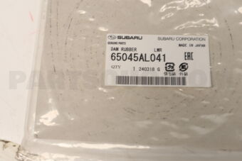 65045AL041 DAM RUBBER       LWR