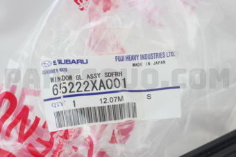 65222XA001 WINDOW GL ASSY SDFRH