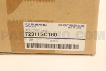 72311SC160 HTR CONT ASSY