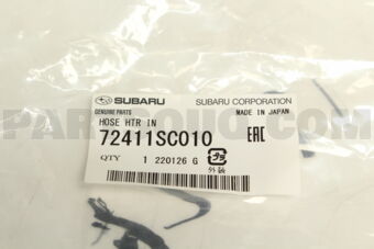 72411SC010 HOSE HTR IN