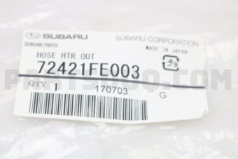 72421FE003 HOSE HTR OUT