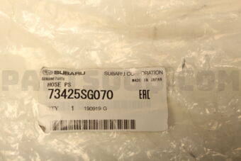 73425SG070 Subaru HOSE PS