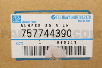 757744390 BUMPER SD,R LH