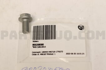 800208580 BOLT,8X15X15