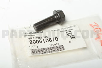800610670 Subaru BOLT-10X30X25